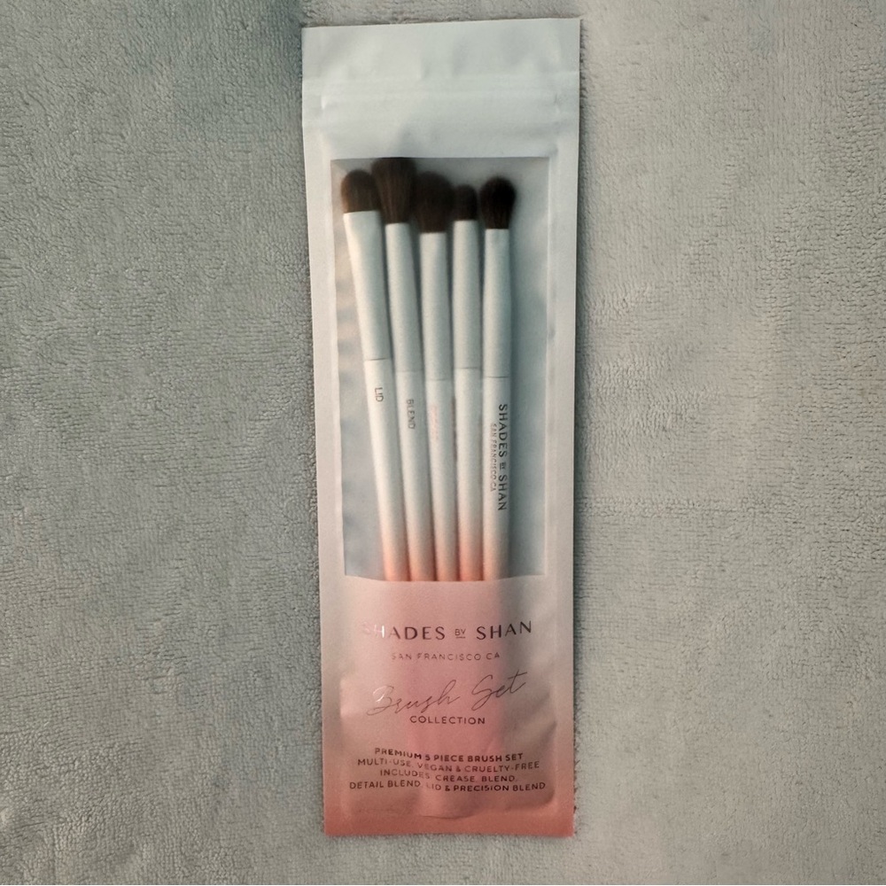 SHADES BY SHAN Brush Set 5pc ~ NIB & UNUSED